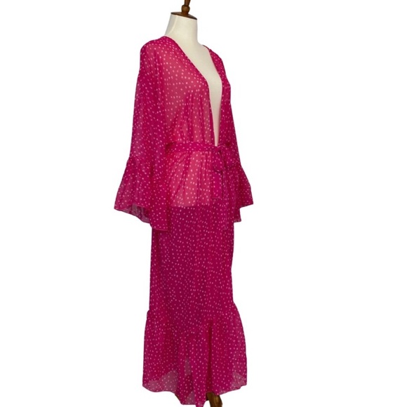New! Berry Ruffle Kimono/Cover-Up - Picture 8 of 12